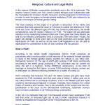 FGM: Religious, Cultural and Legal Myths